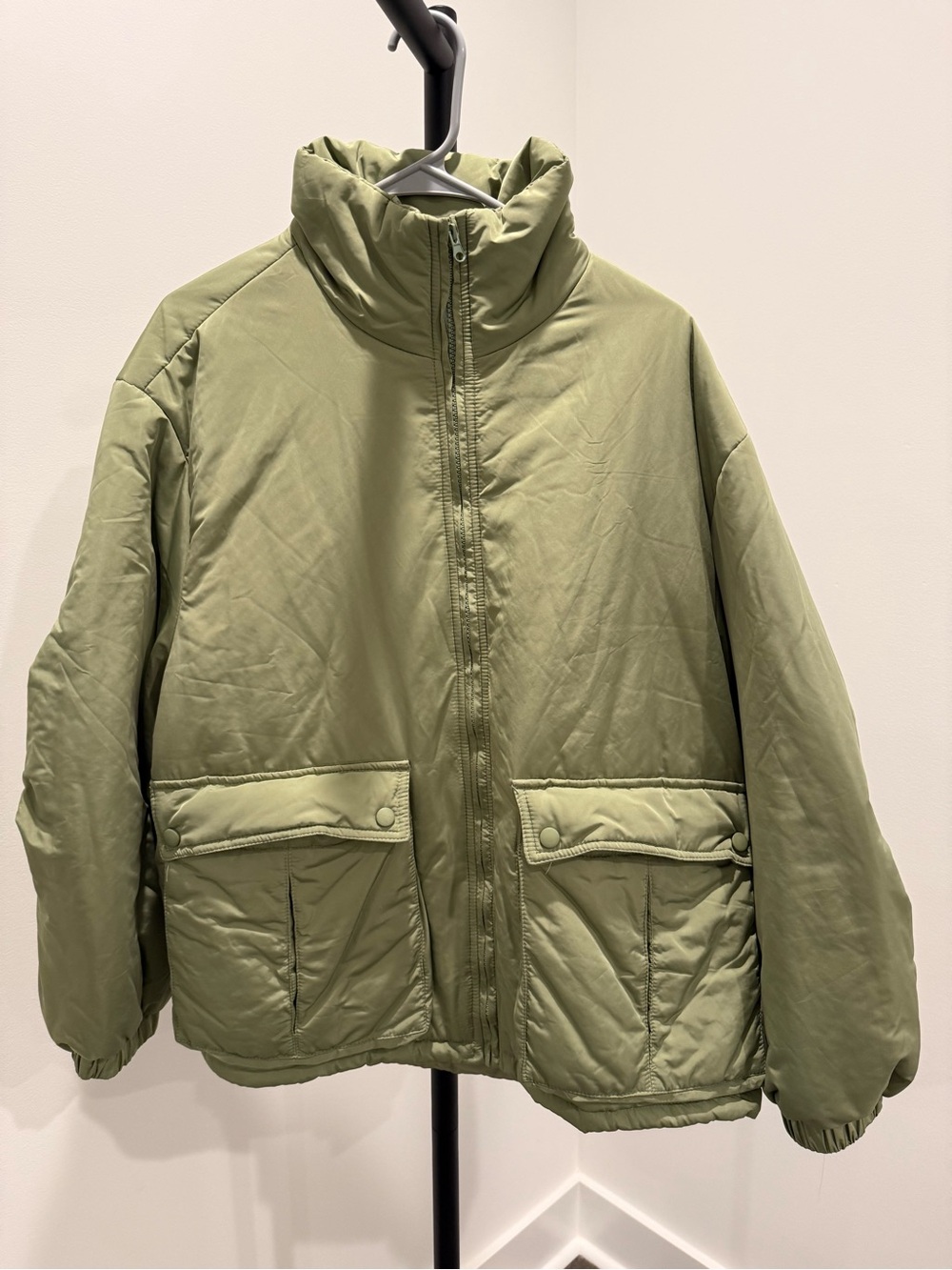 Listicle Olive Green Puffer Jacket